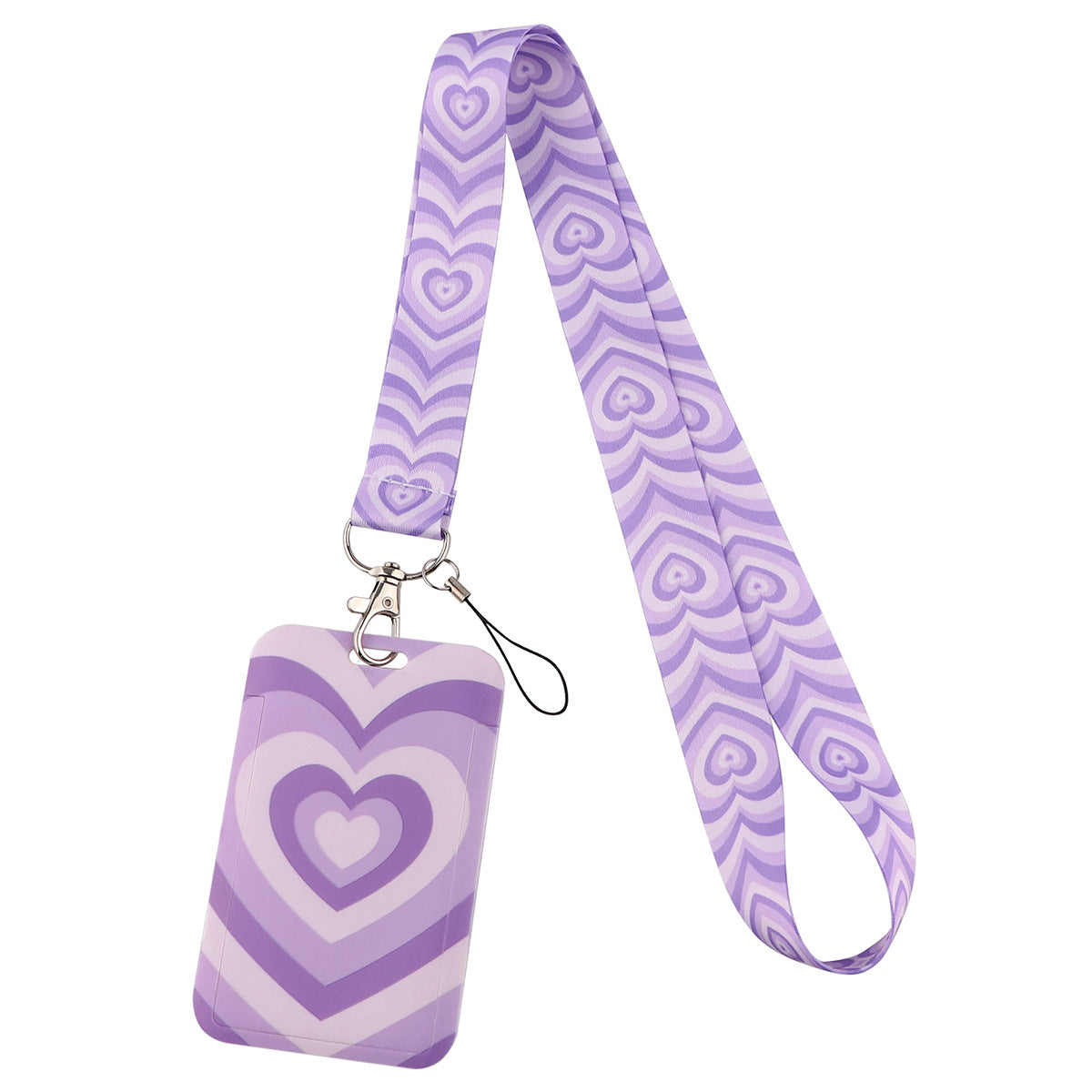 Heart-Shaped Phone Lanyard/Card Holder