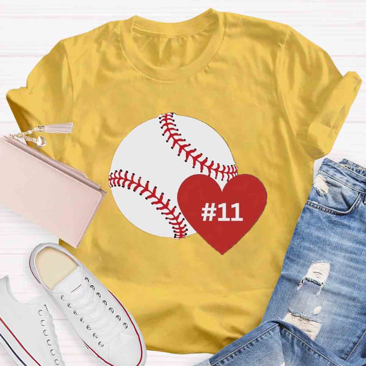 Personalized Number Game Day Teacher T-Shirt