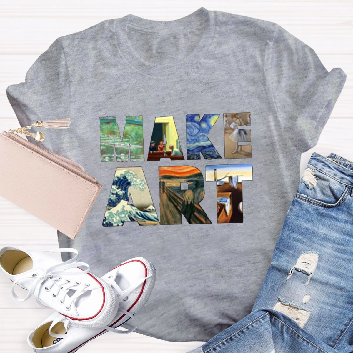 Make Art Teacher Shirt