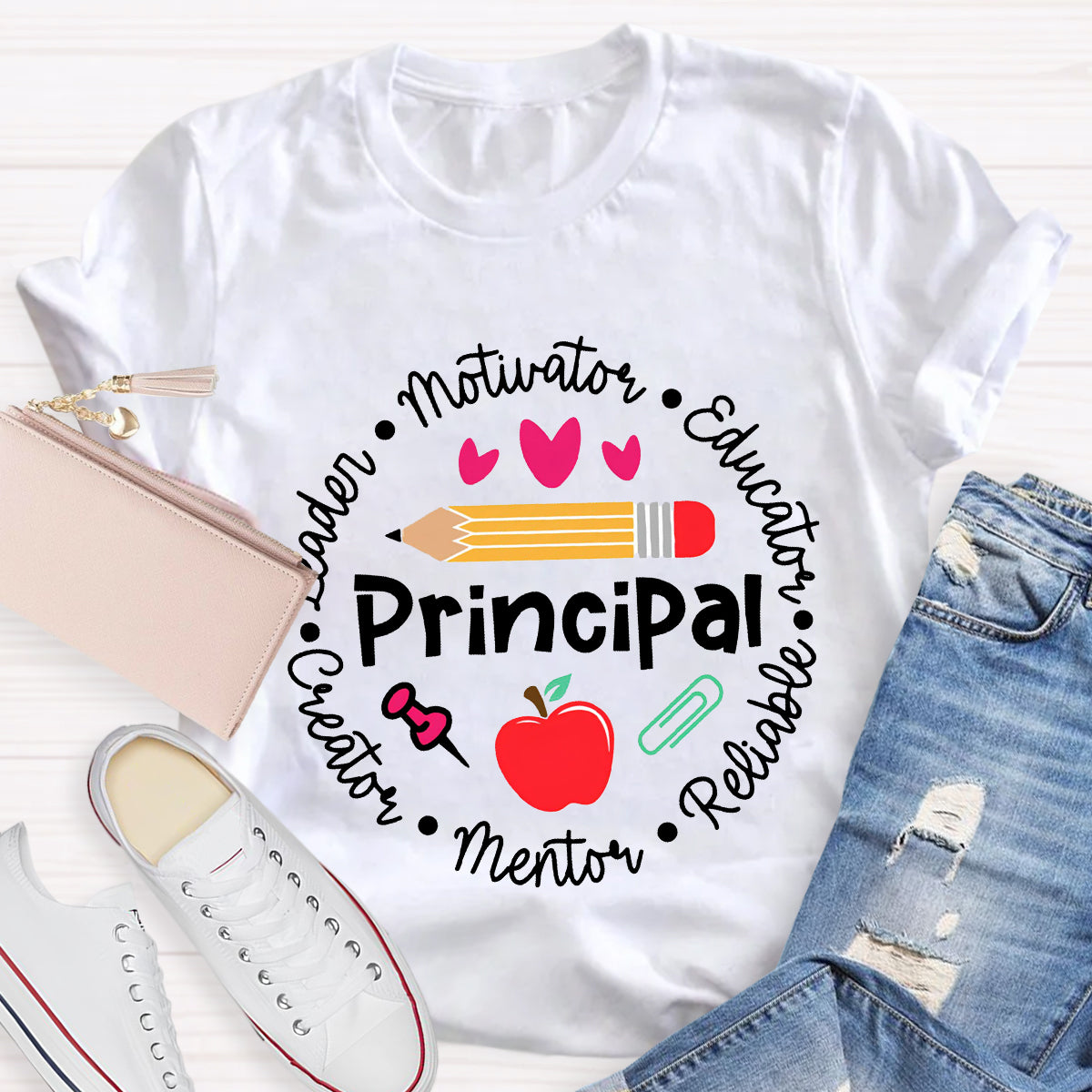 Principal Leader Motivator Educator Teacher T-Shirt