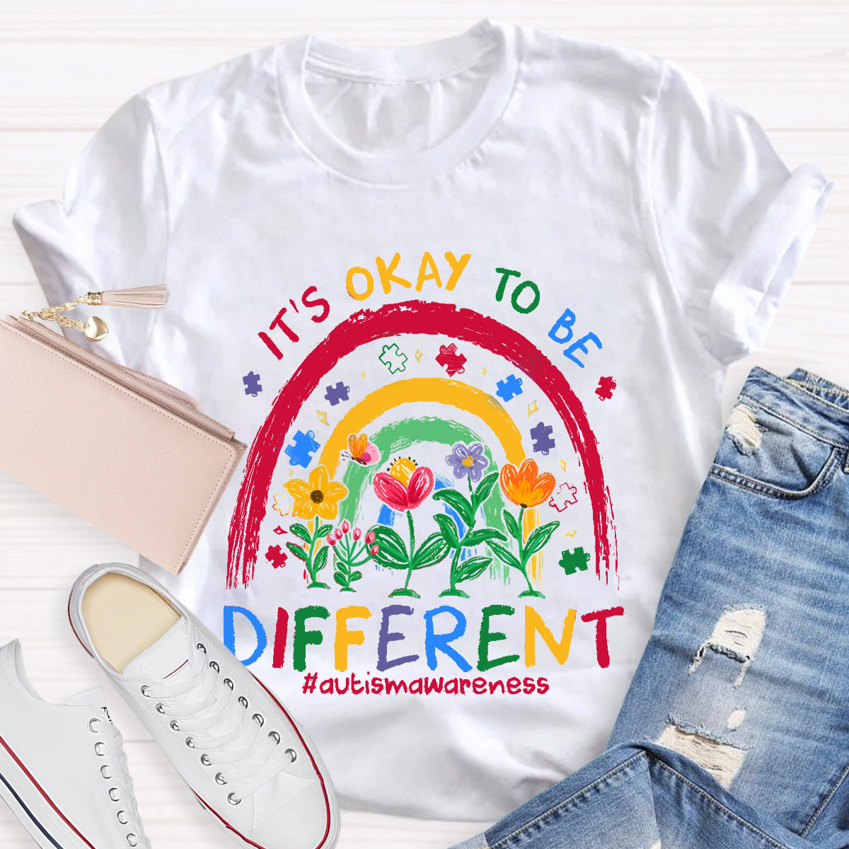 It's Ok To Be Different Teacher T-Shirt