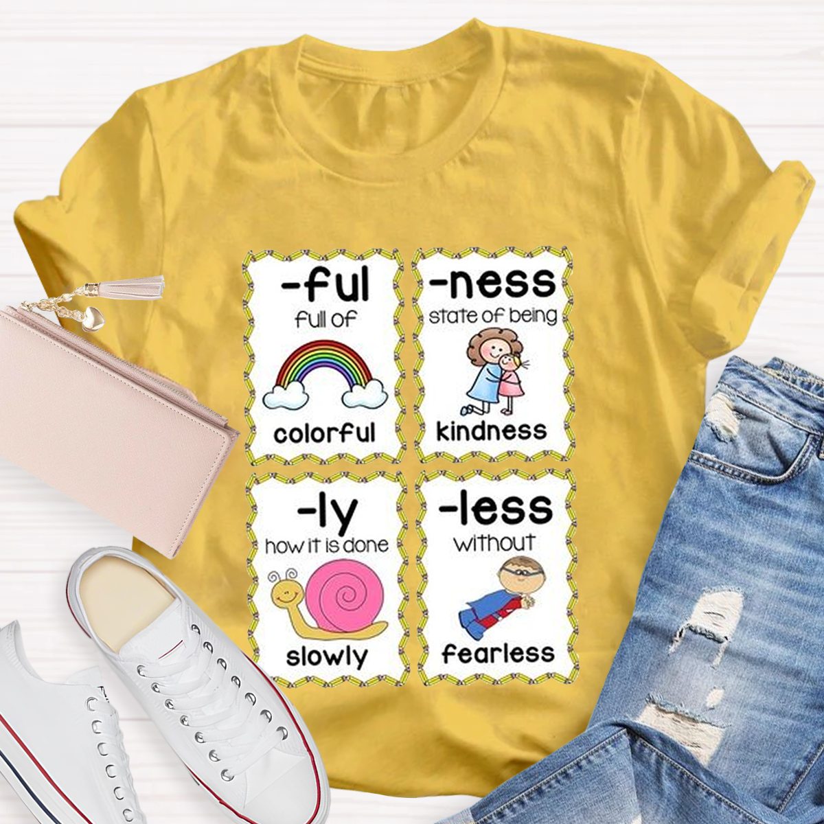 Prefixes and Suffixes Teaching Ideas for First Grade and Kindergarten T-Shirt