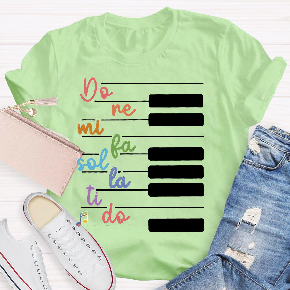 Do Re Mi Piano Keys Music Teacher T-Shirt