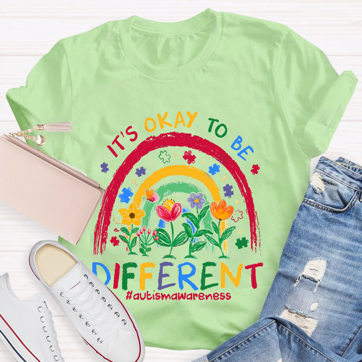 It's Ok To Be Different Teacher T-Shirt