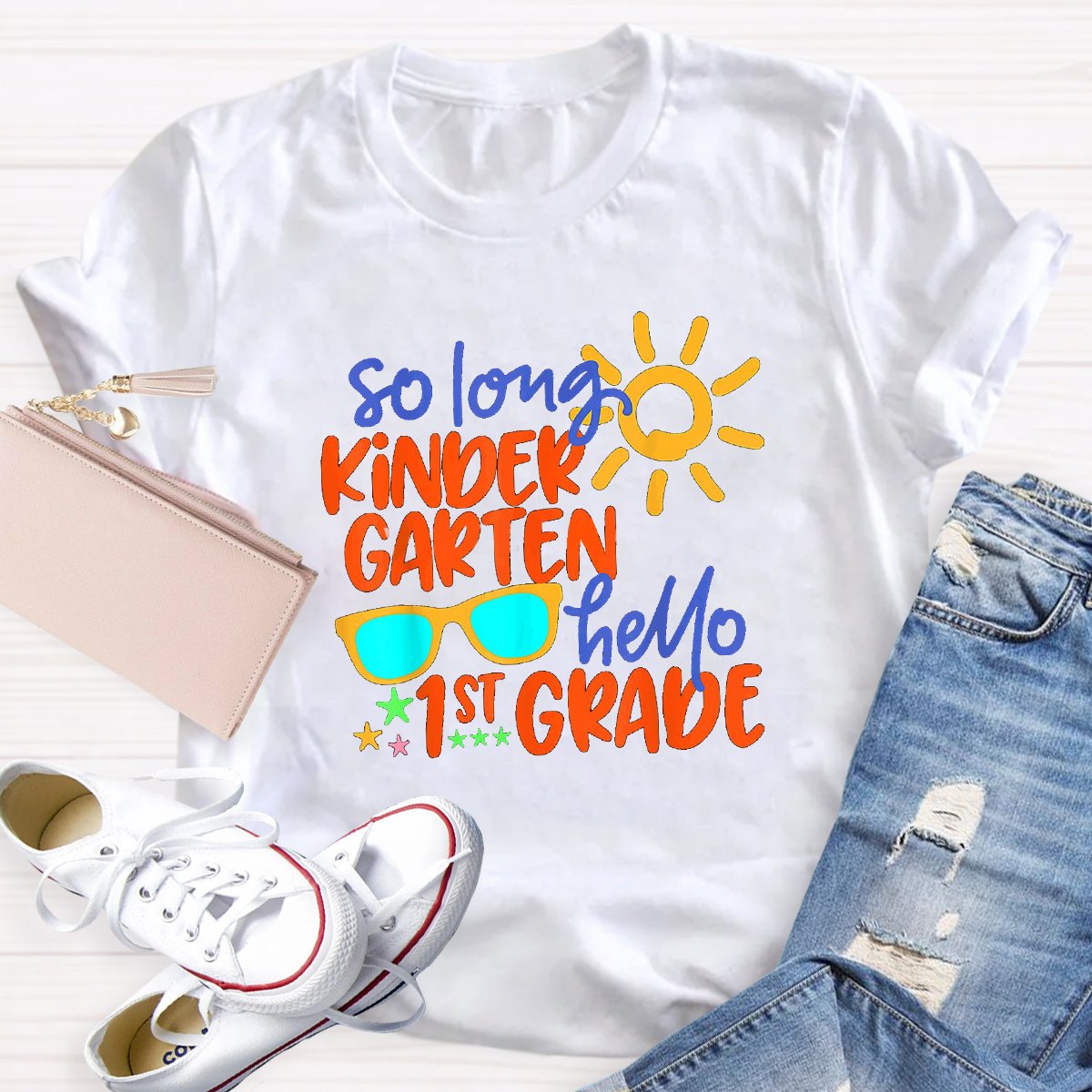 So Long Kindergarten Hello 1st Grade Teacher Shirt
