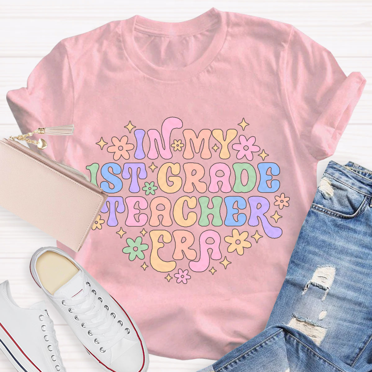 Personalize Grade Teacher Era Teacher T-Shirt