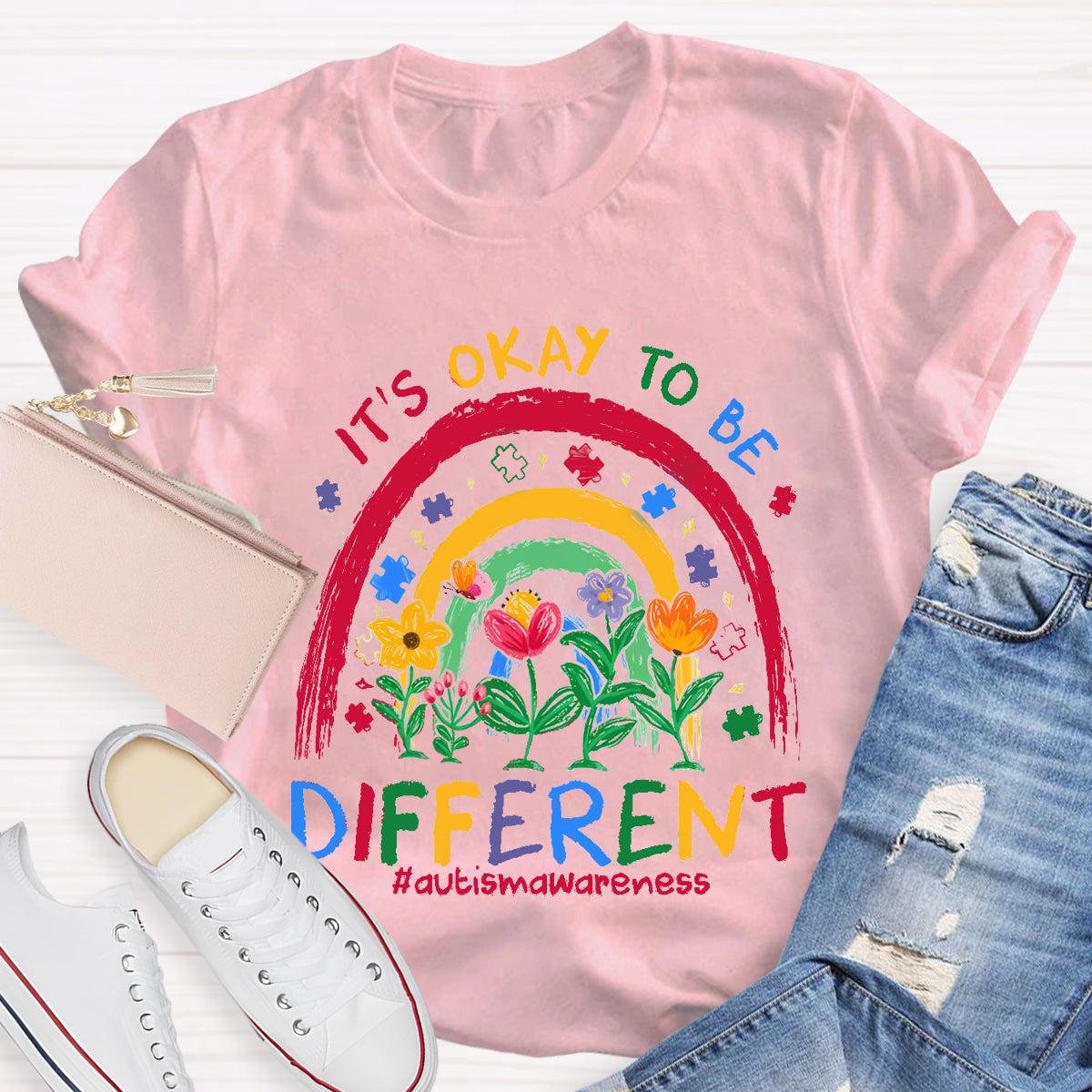 It's Ok To Be Different Teacher T-Shirt