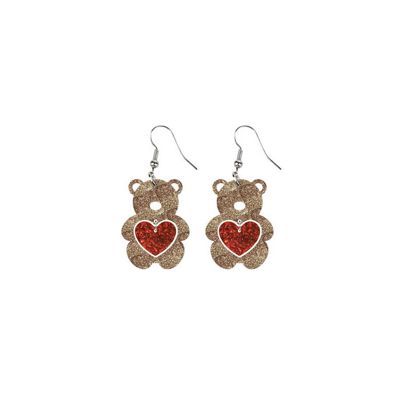 Devil Heart Bear Envelope Balloon Goblin Earrings