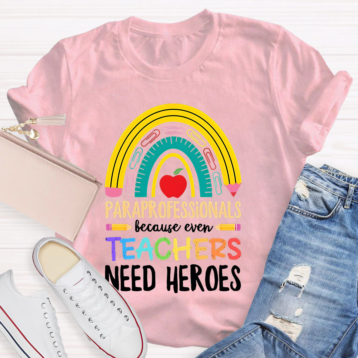 Teacher Needs Heroes Teacher T-Shirt