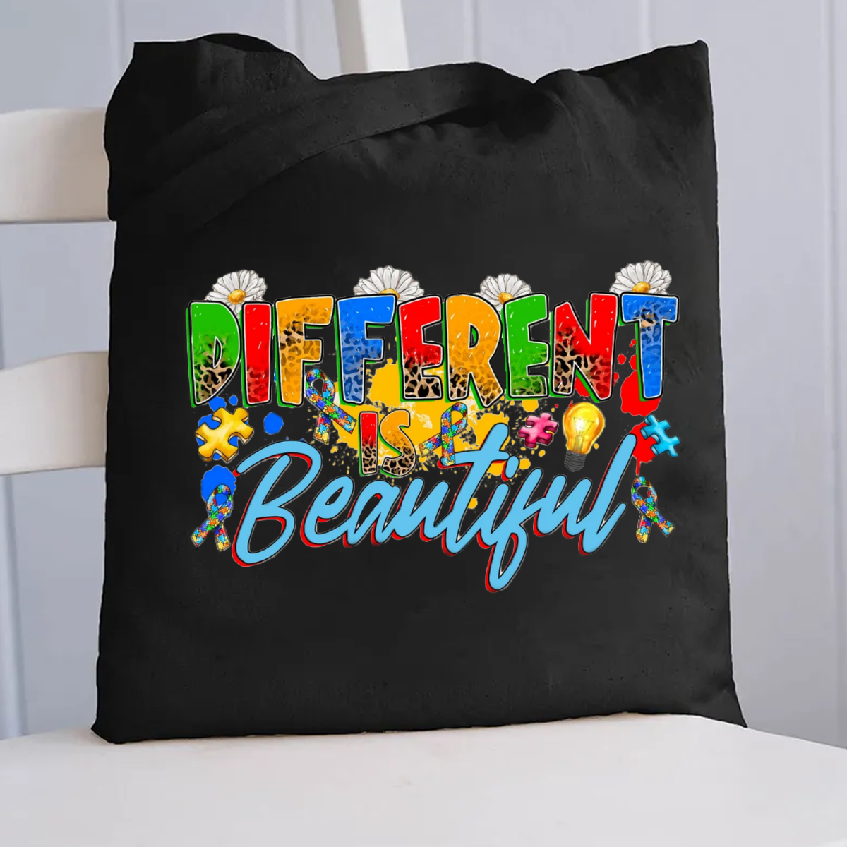 Different Is Beautiful Canvas Tote Bag
