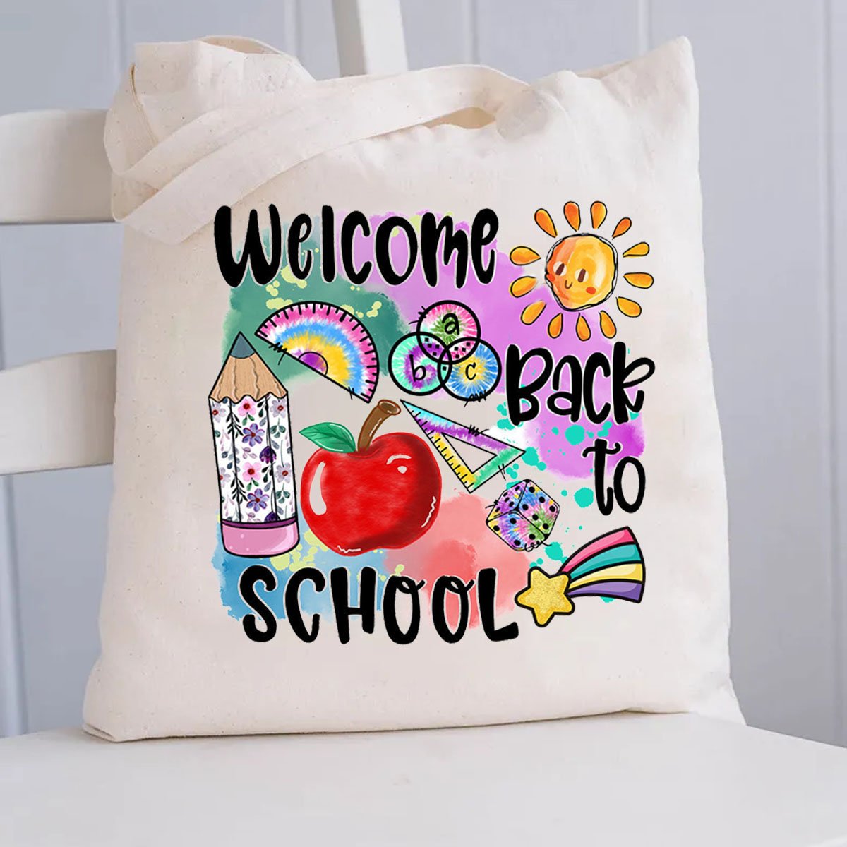 Welcome Back To School Canvas Tote Bag