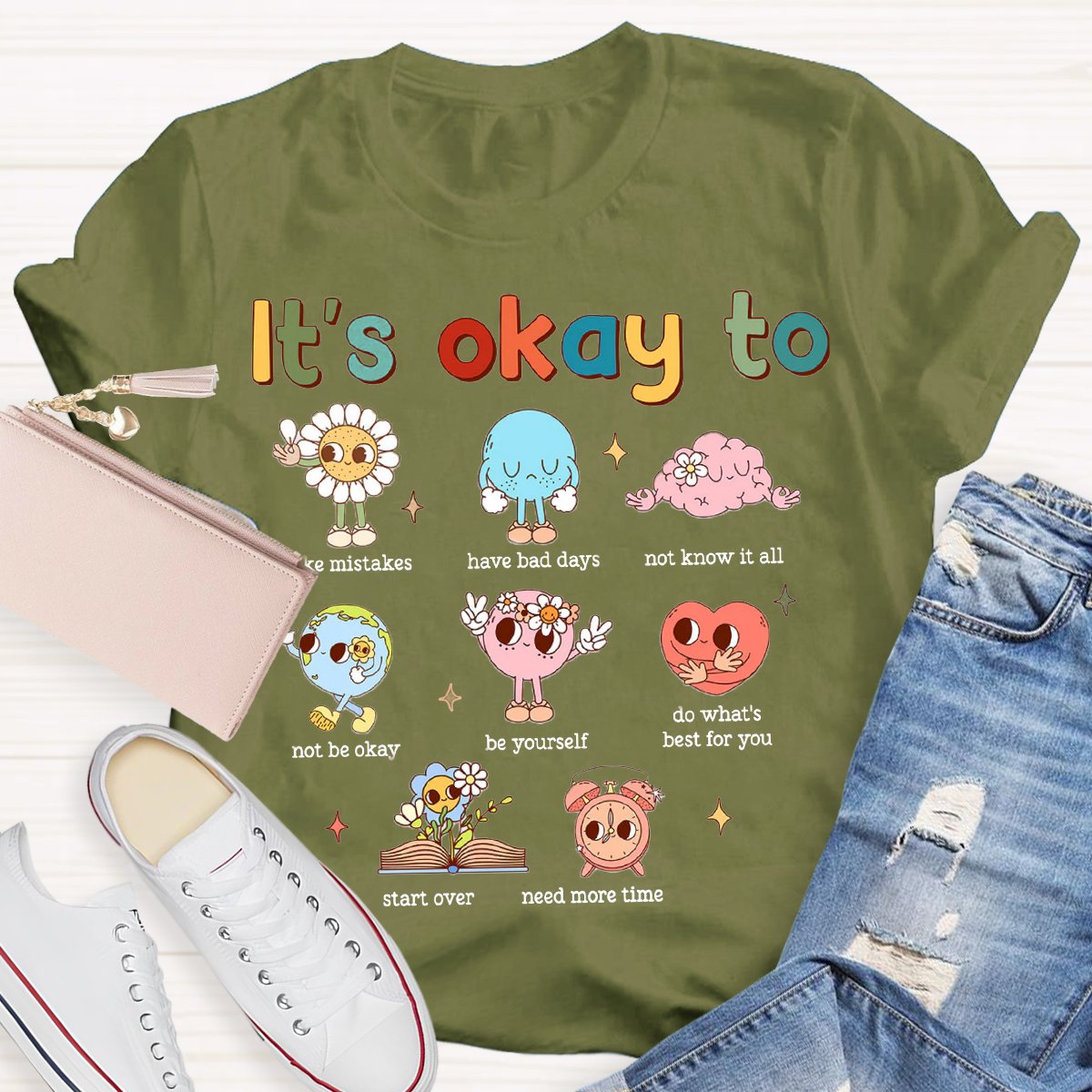It's Ok To Mental Health Awareness Psychologist Teachers T-shirt