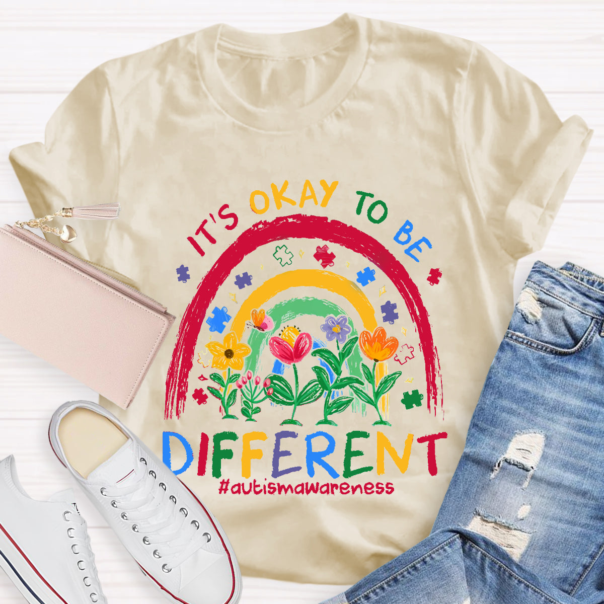 It's Ok To Be Different Teacher T-Shirt