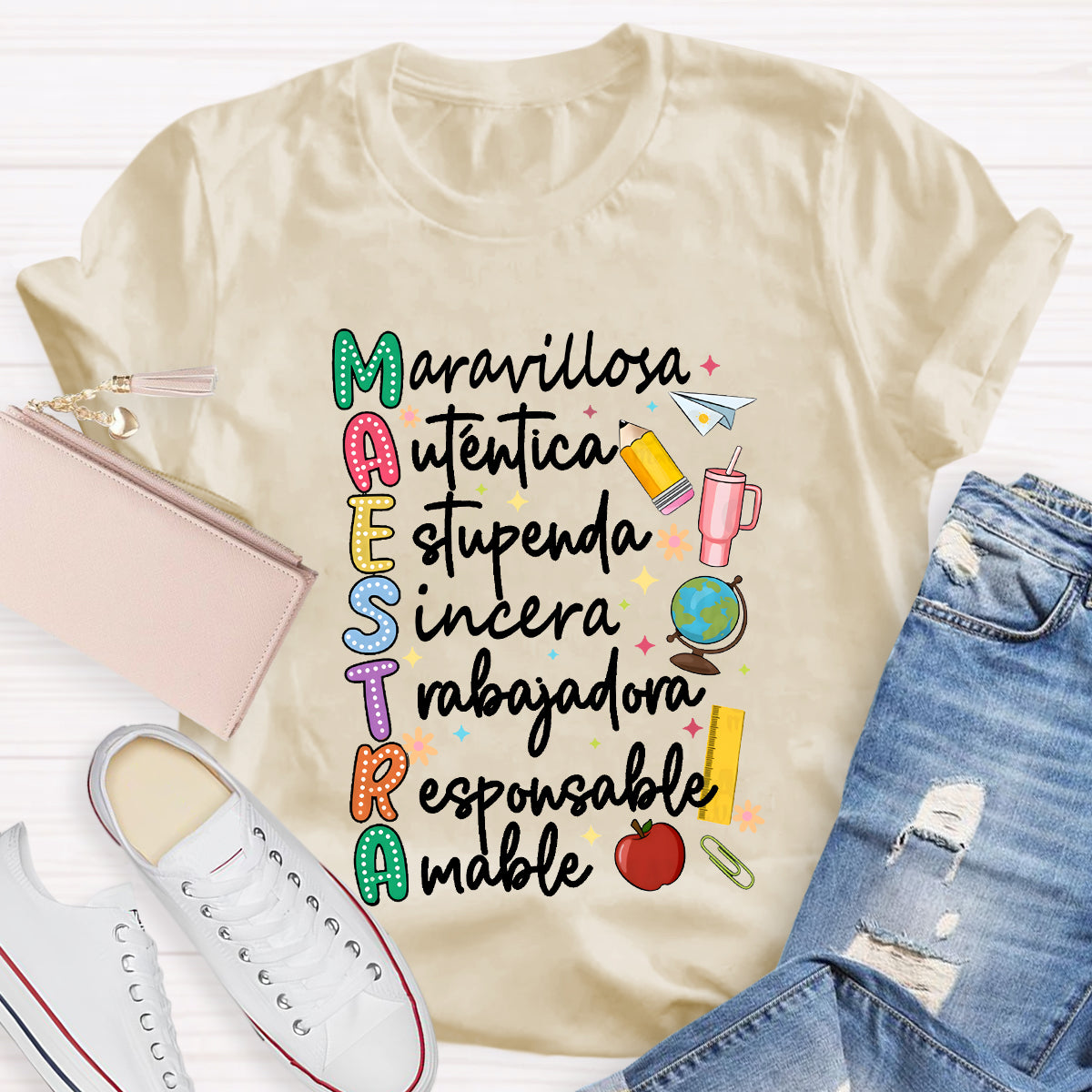 Maestra Dual Language Teacher T-Shirt