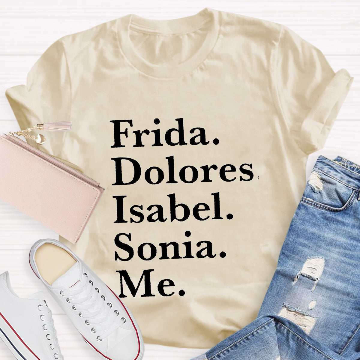 Frida Dolores Isabel Sonia Me Spanish Teacher T-Shirt