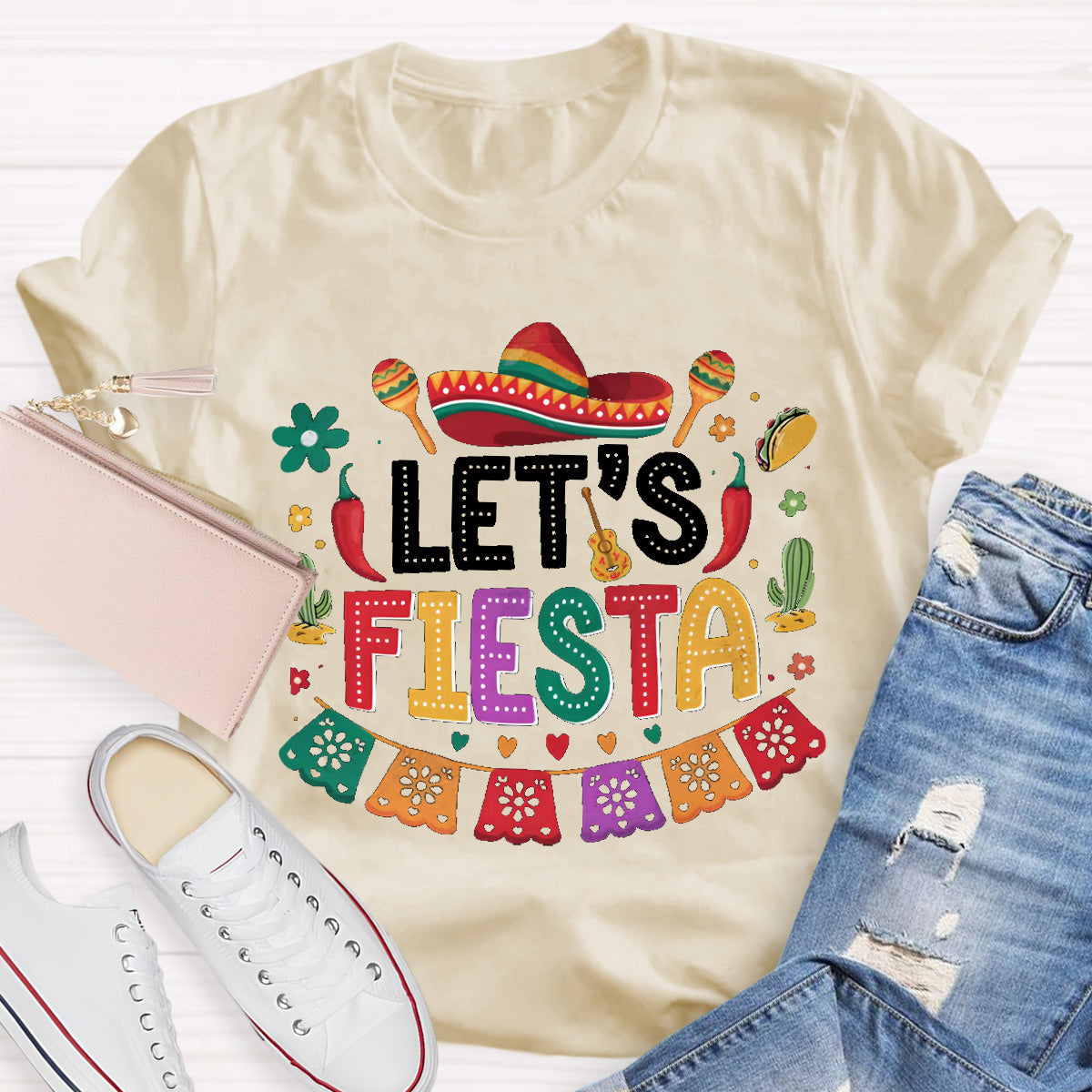 Let's Fiesta Teacher T-Shirt