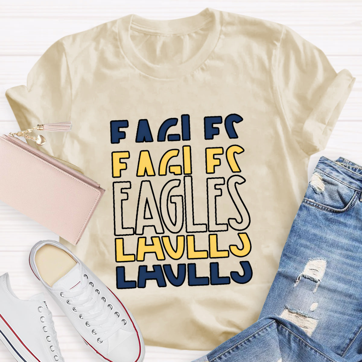 Personalized School Mascot Eagles T-Shirt