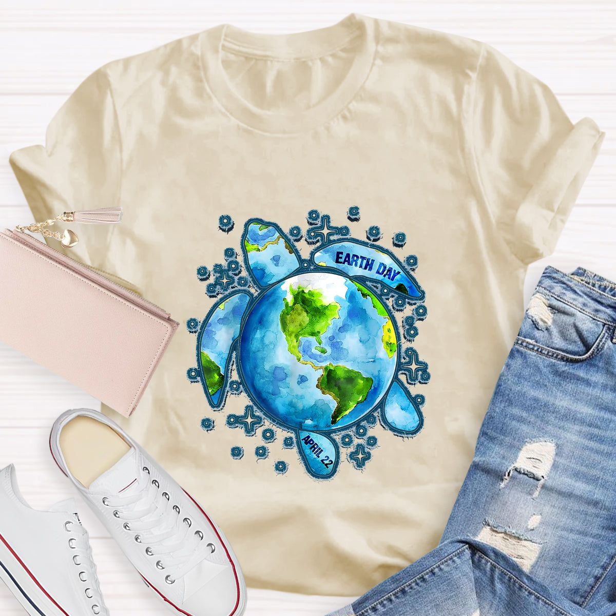 Earth Day Save The Turtles Teacher T-Shirt