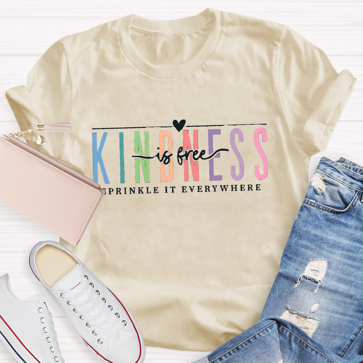 Kindness Is Free Sprinkle It Everywhere Teacher T-Shirt