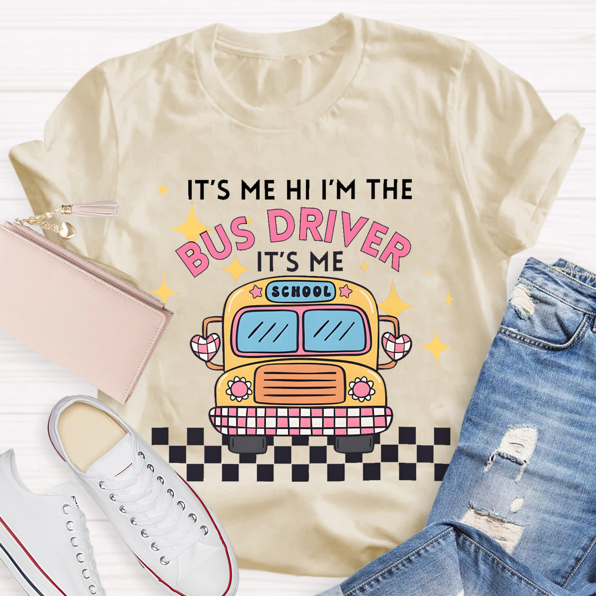 It's Me Hi I'm The School Bus Driver T-Shirt
