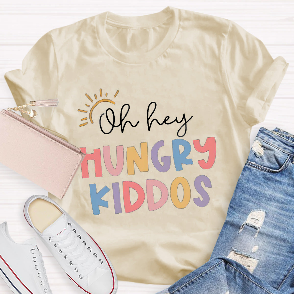 Oh Hey Hungry Kiddos Teacher T-Shirt