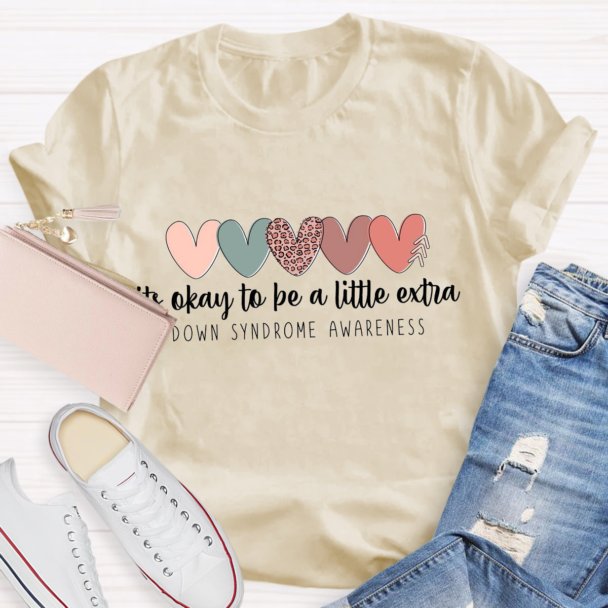 It's Ok To Be A Little Extra Down Syndrome Awareness T-Shirt