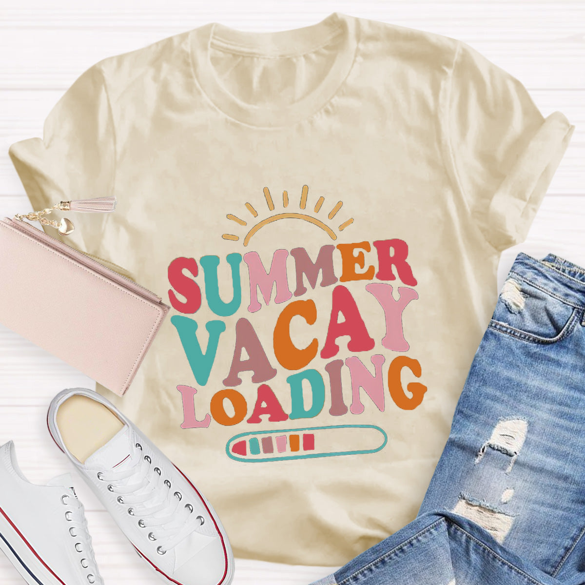 Summer Vacay Loading Teacher T-Shirt