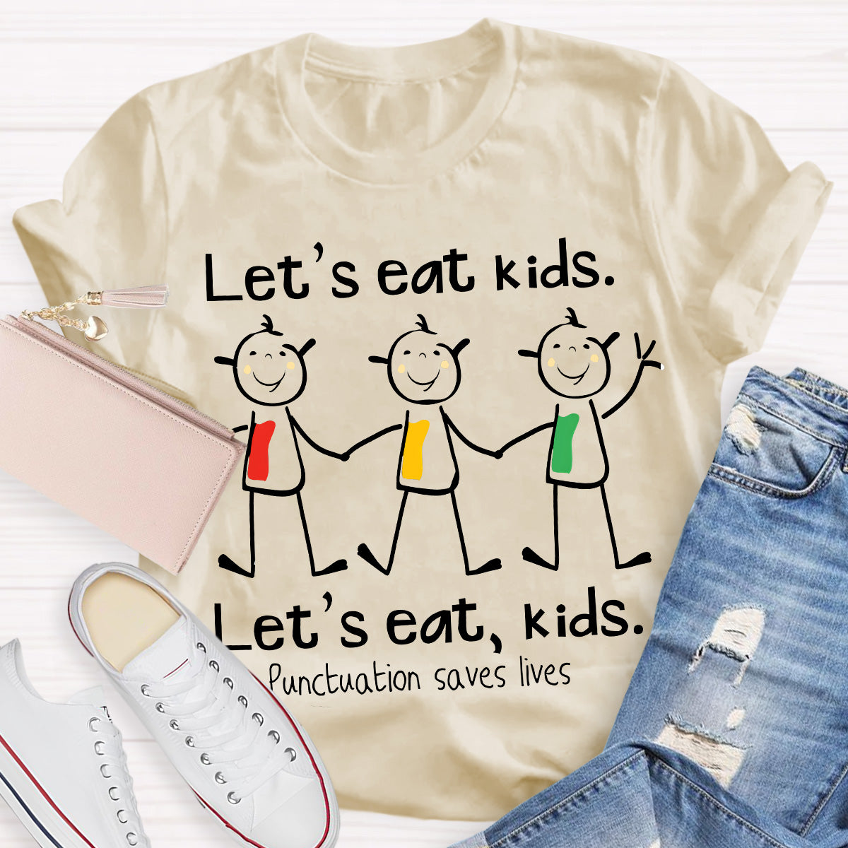 Let‘s Eat Kids Teacher T-Shirt