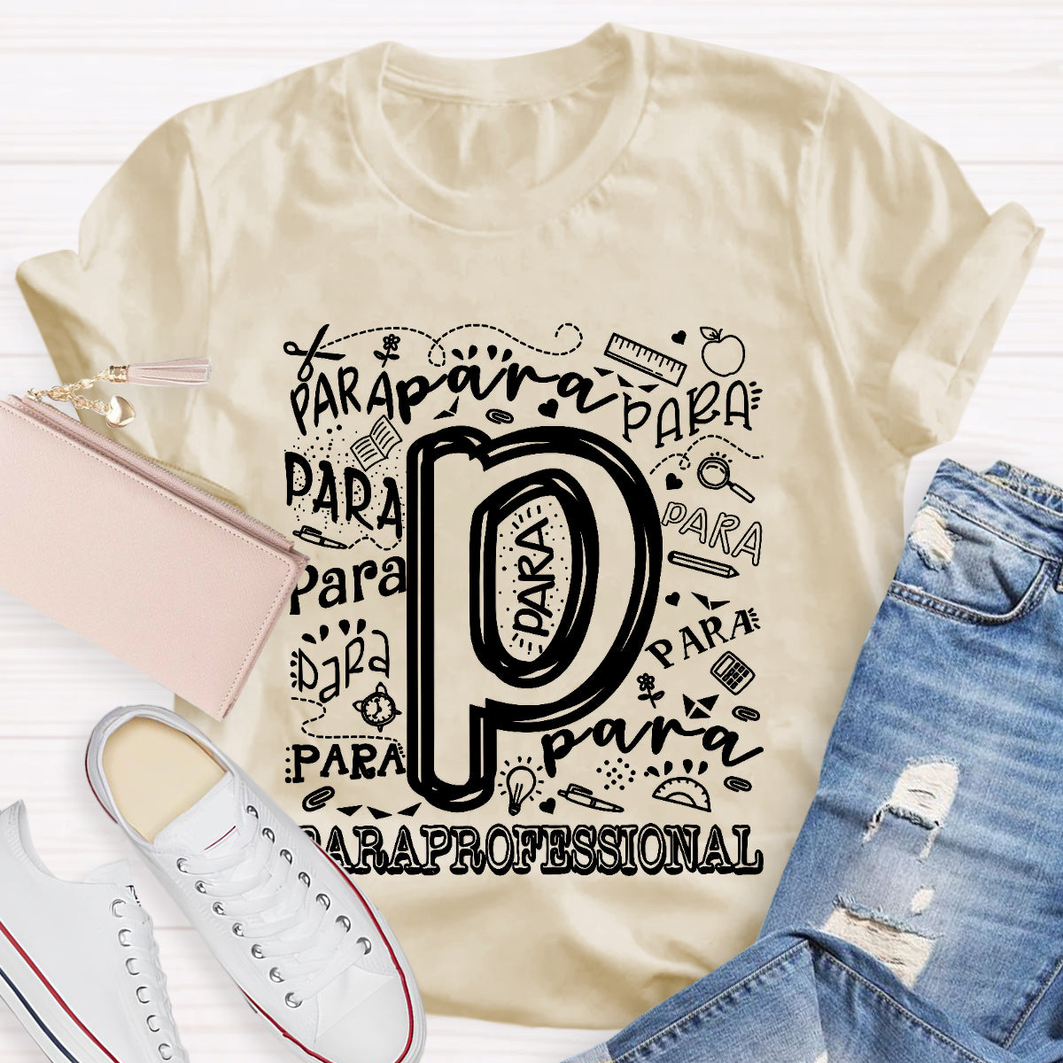 Para Professional Letter Pencil T-Shirt