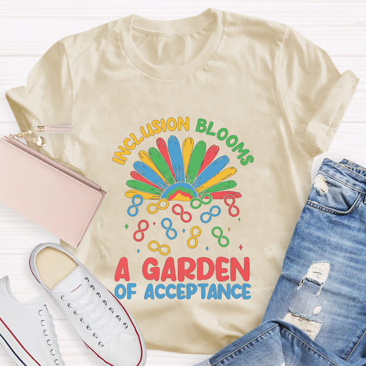 Inclusion Blooms A Garden Of Acceptance T-Shirt