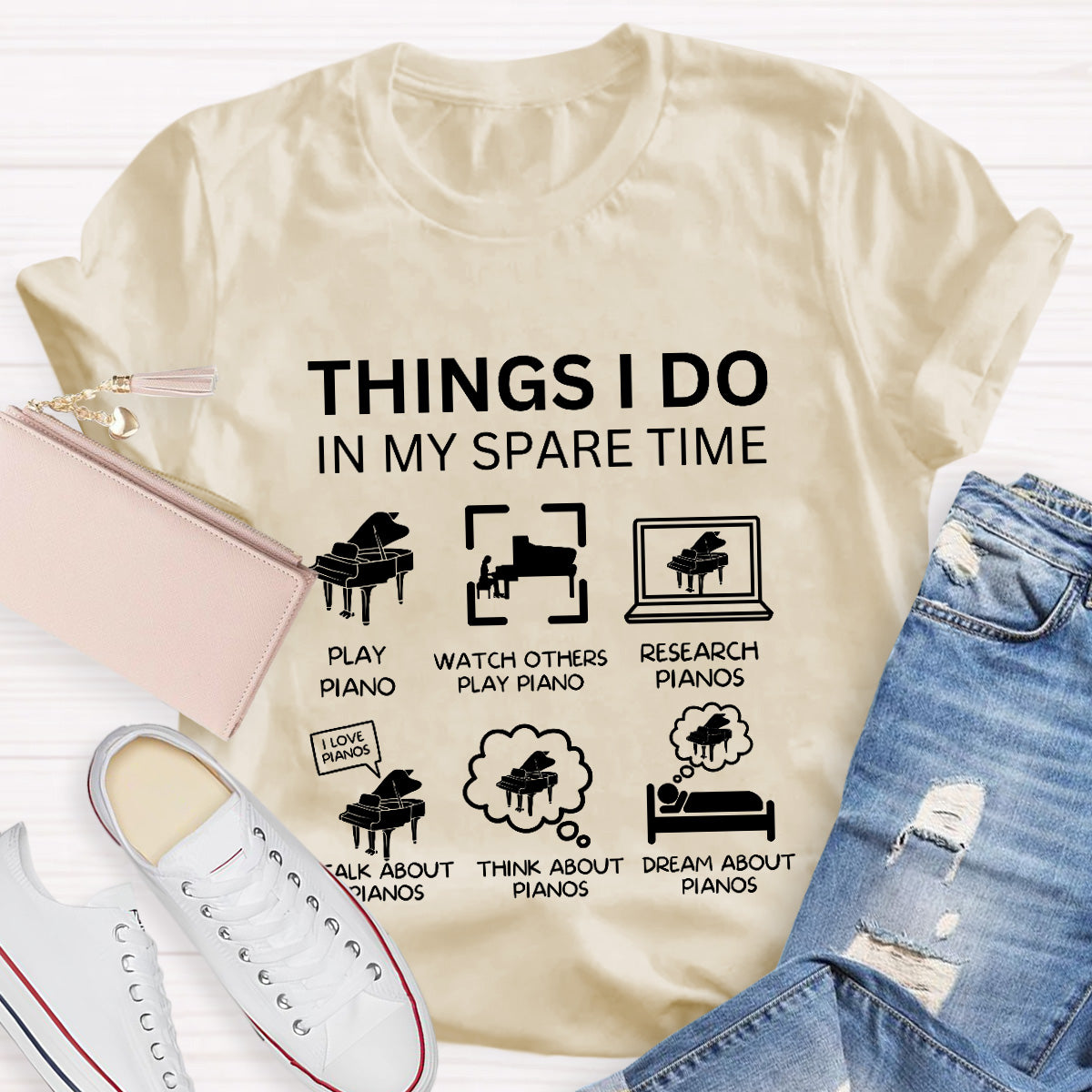 This Things I Do In My Spare Time Music Teacher T-Shirt
