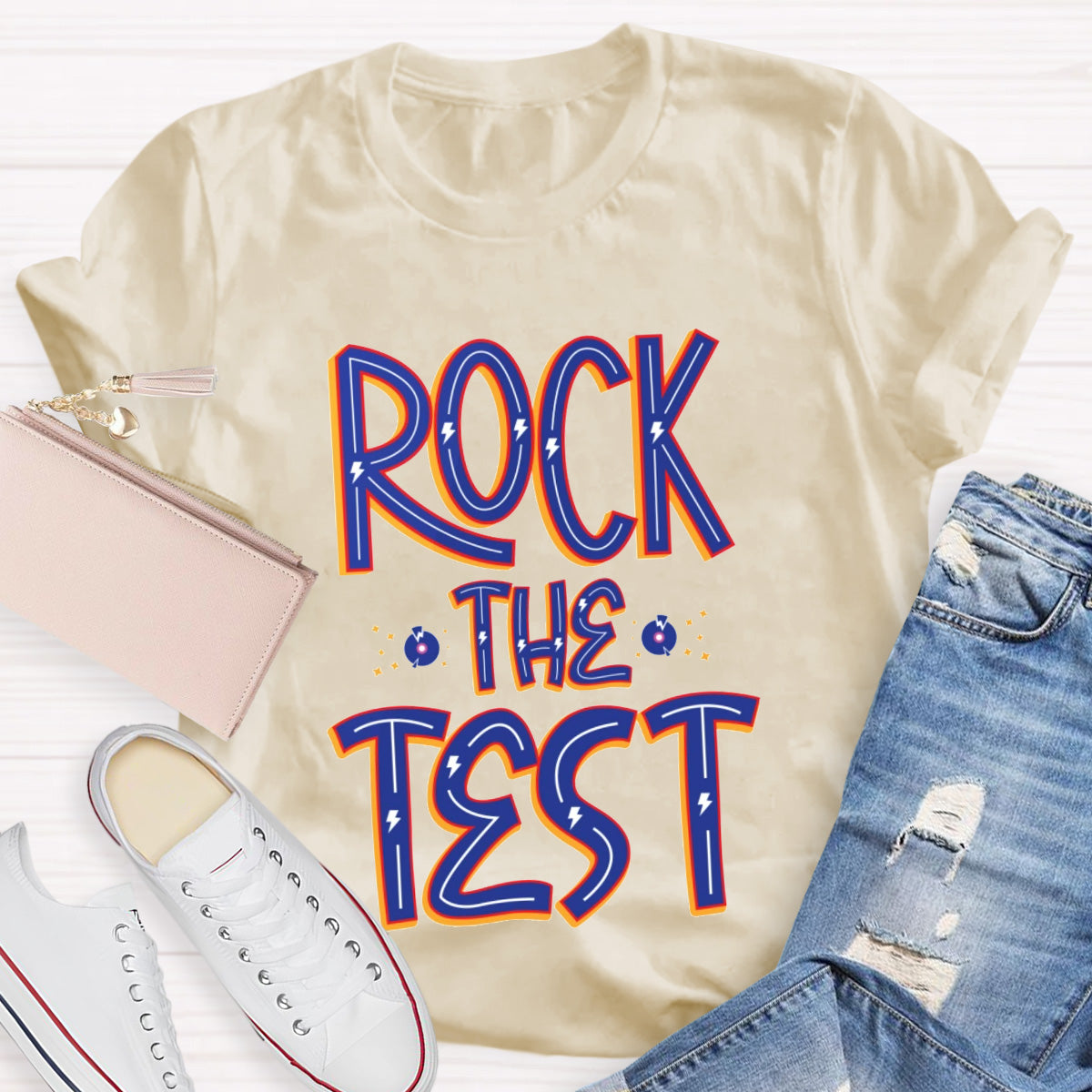 Rock The Test Teacher T-Shirt