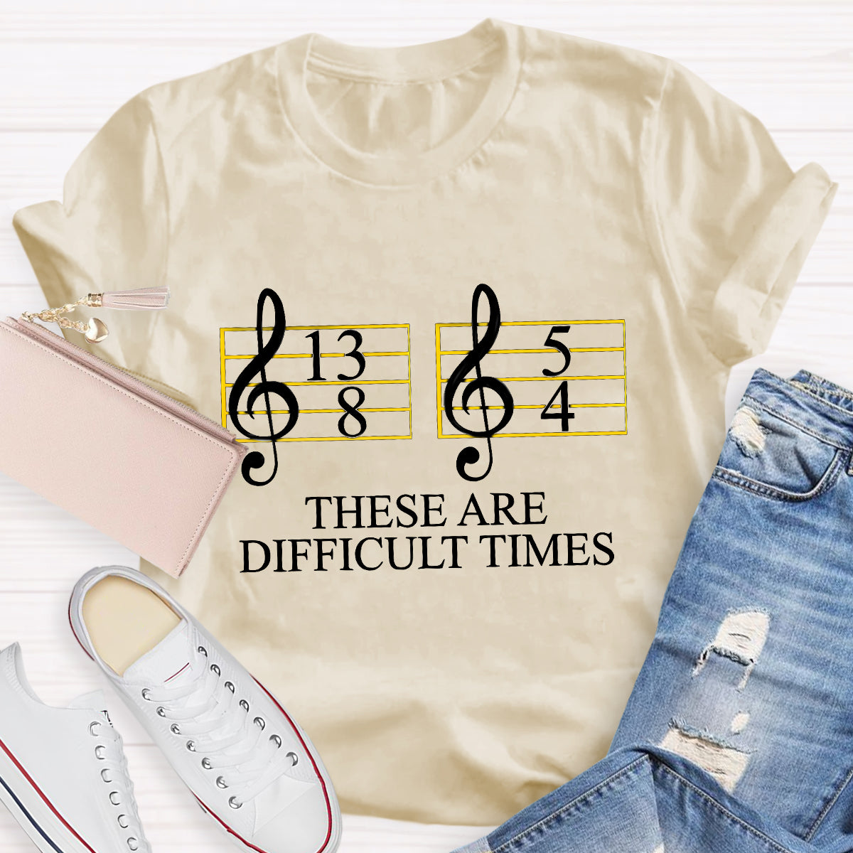 Music Difficult Times Music Teacher T-Shirt
