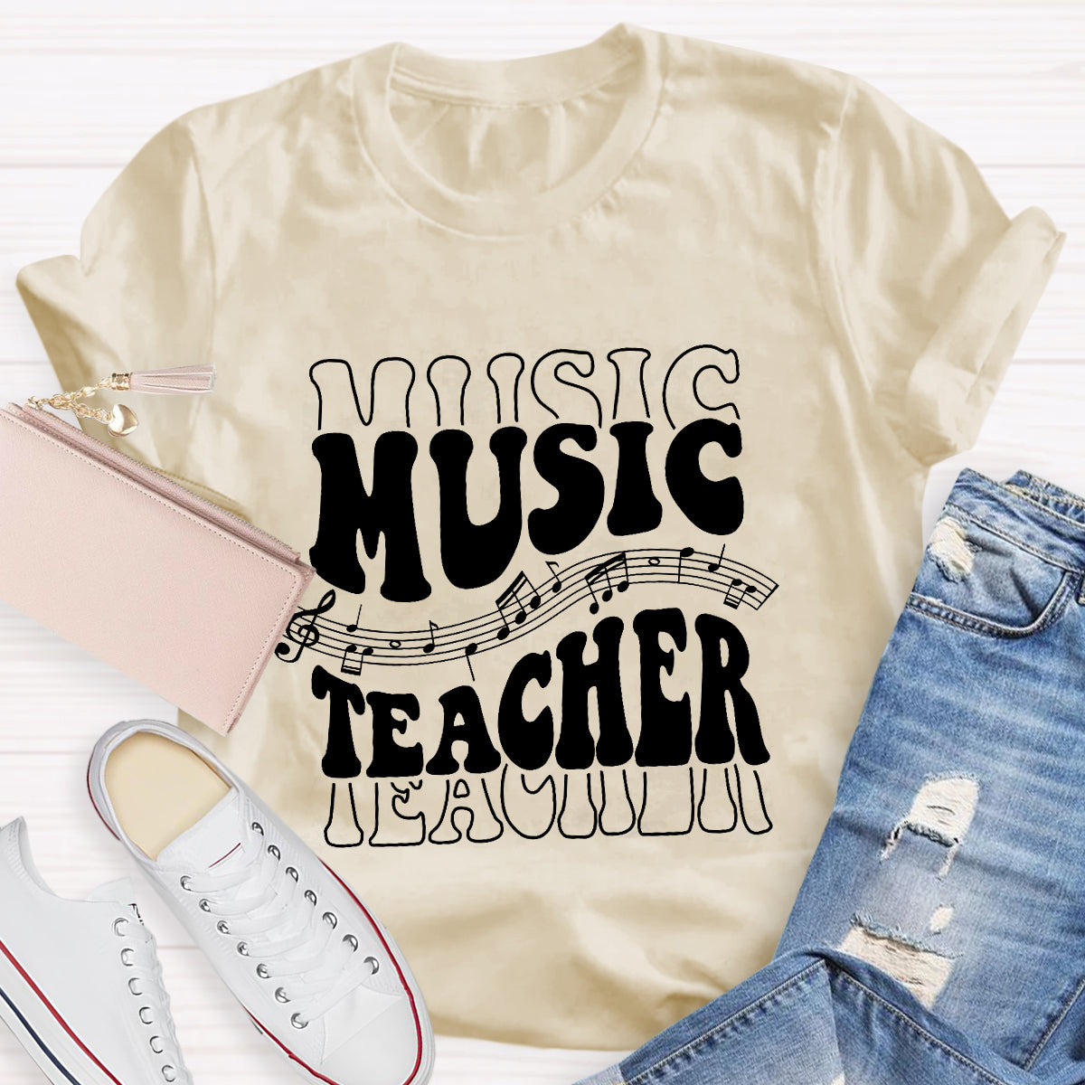 Musical Note Music Teacher T-Shirt