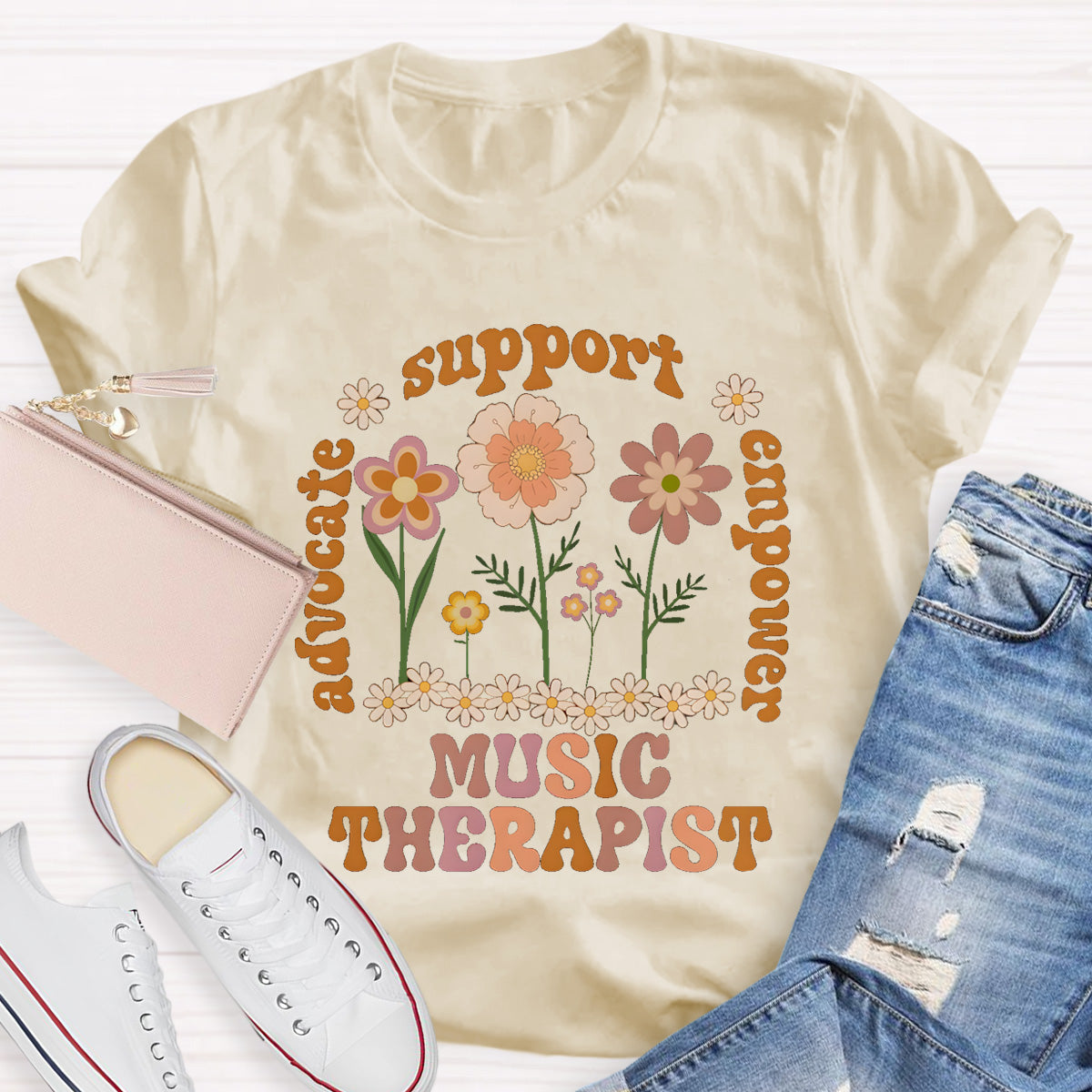 Music Therapist Support Teacher T-Shirt
