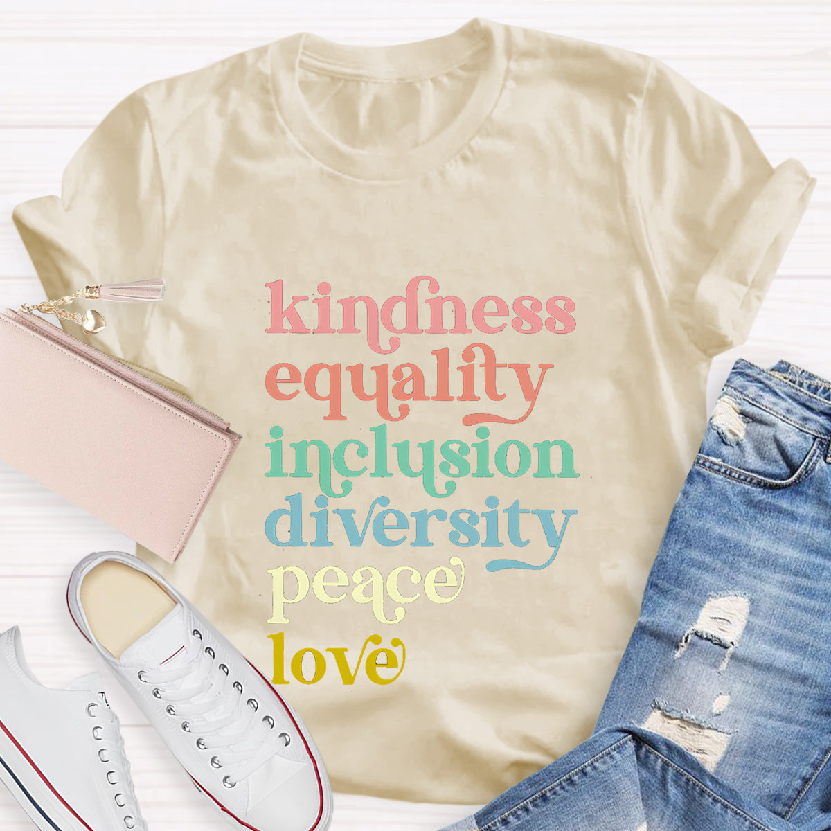 Kindness Equality Inclusion Diversity Peace Hope T-Shirt