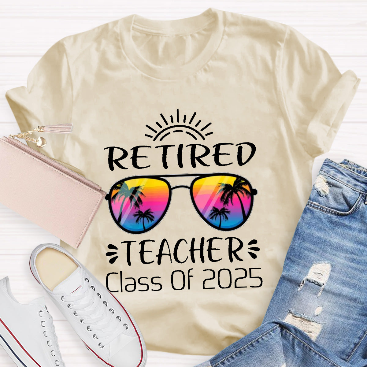 Personalized Year Retired Teacher Teacher T-Shirt