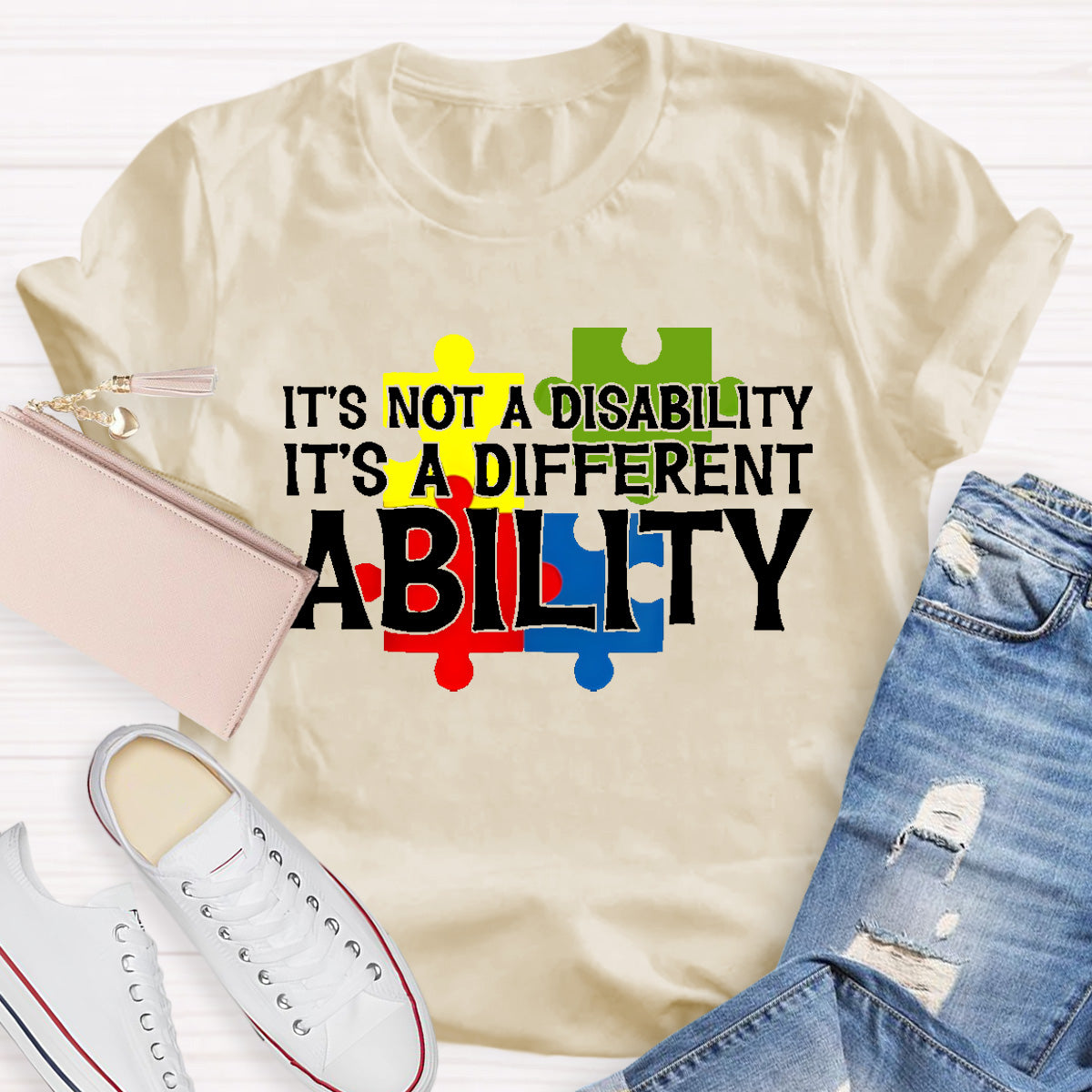 It'S Not A Disability It Is A Different Ability Teacher T-Shirt