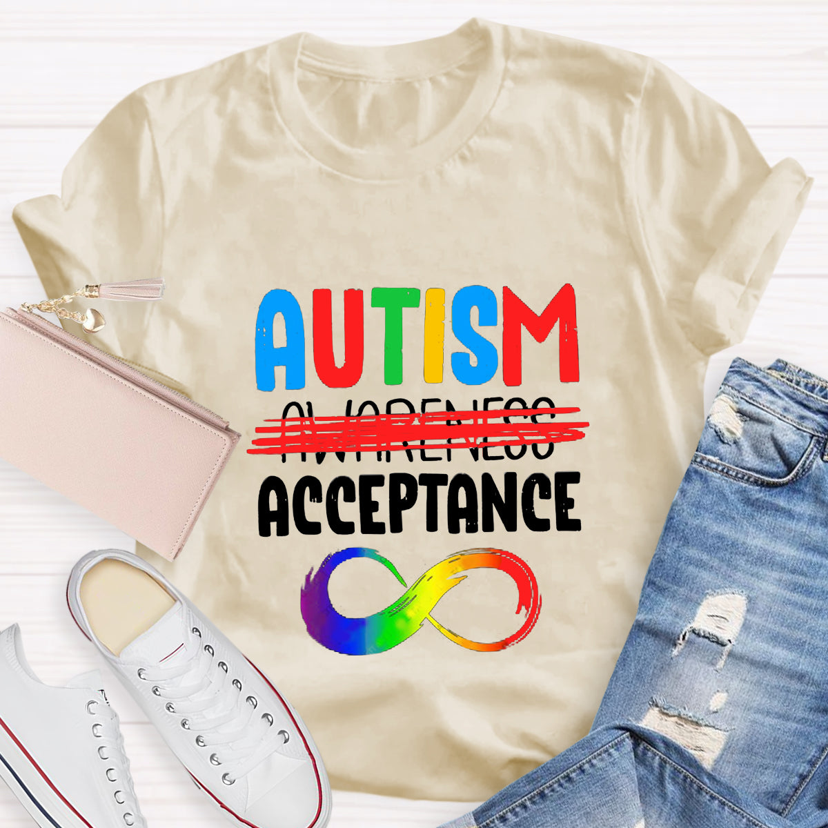Autism Acceptance Infinity Symbol T-Shirt