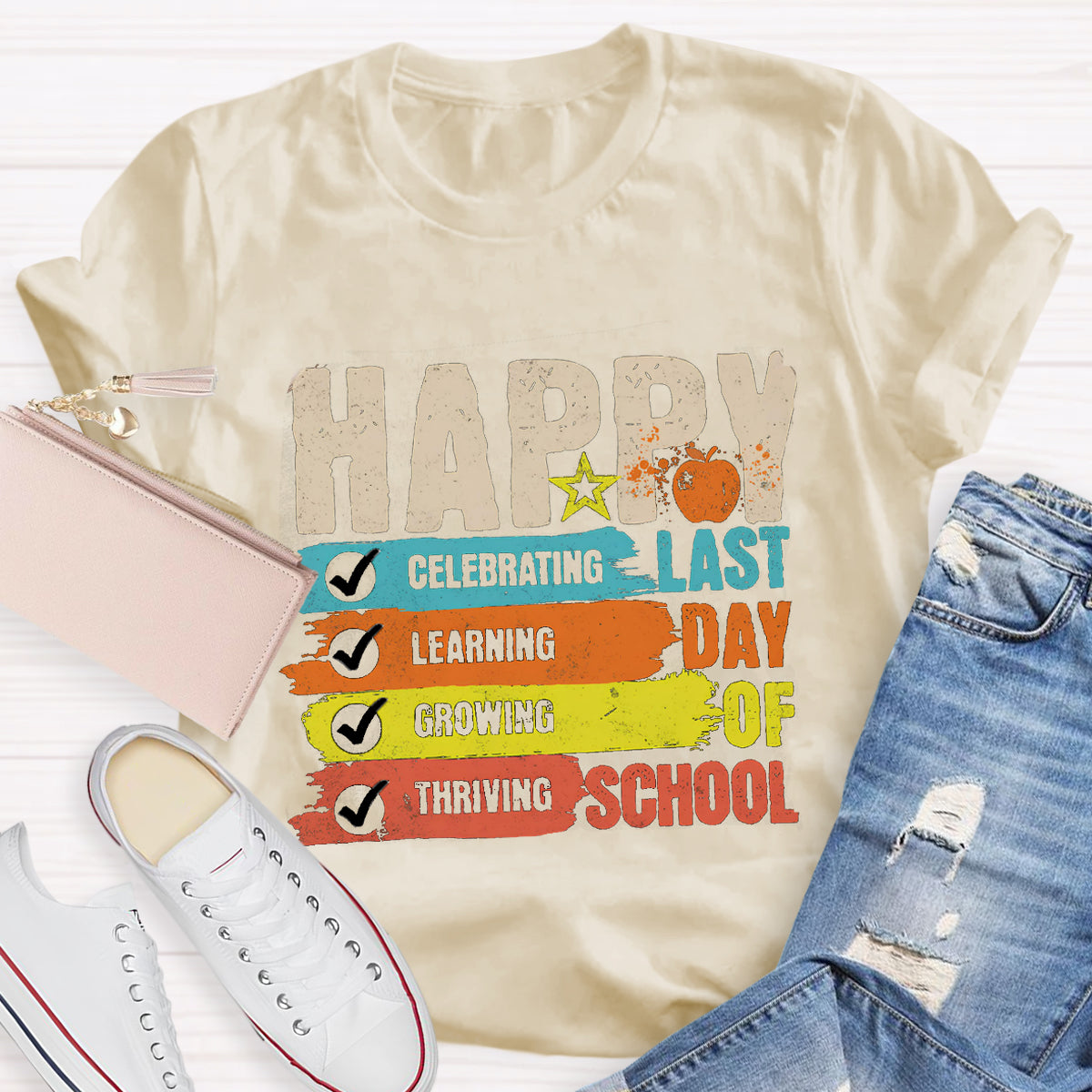 Happy Last Day Of School Star Teacher T-Shirt