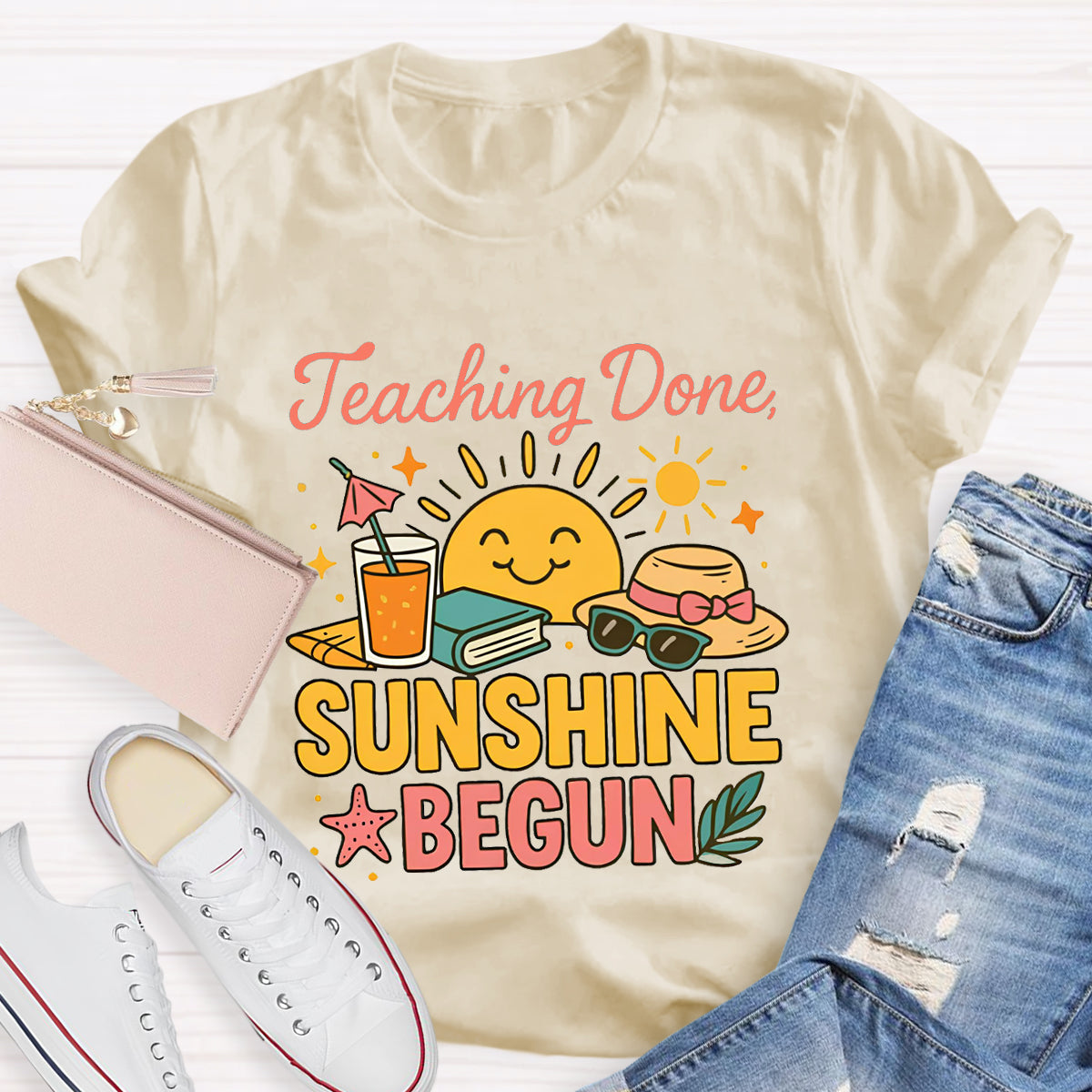 Teaching Done Sunshine Begun T-Shirt