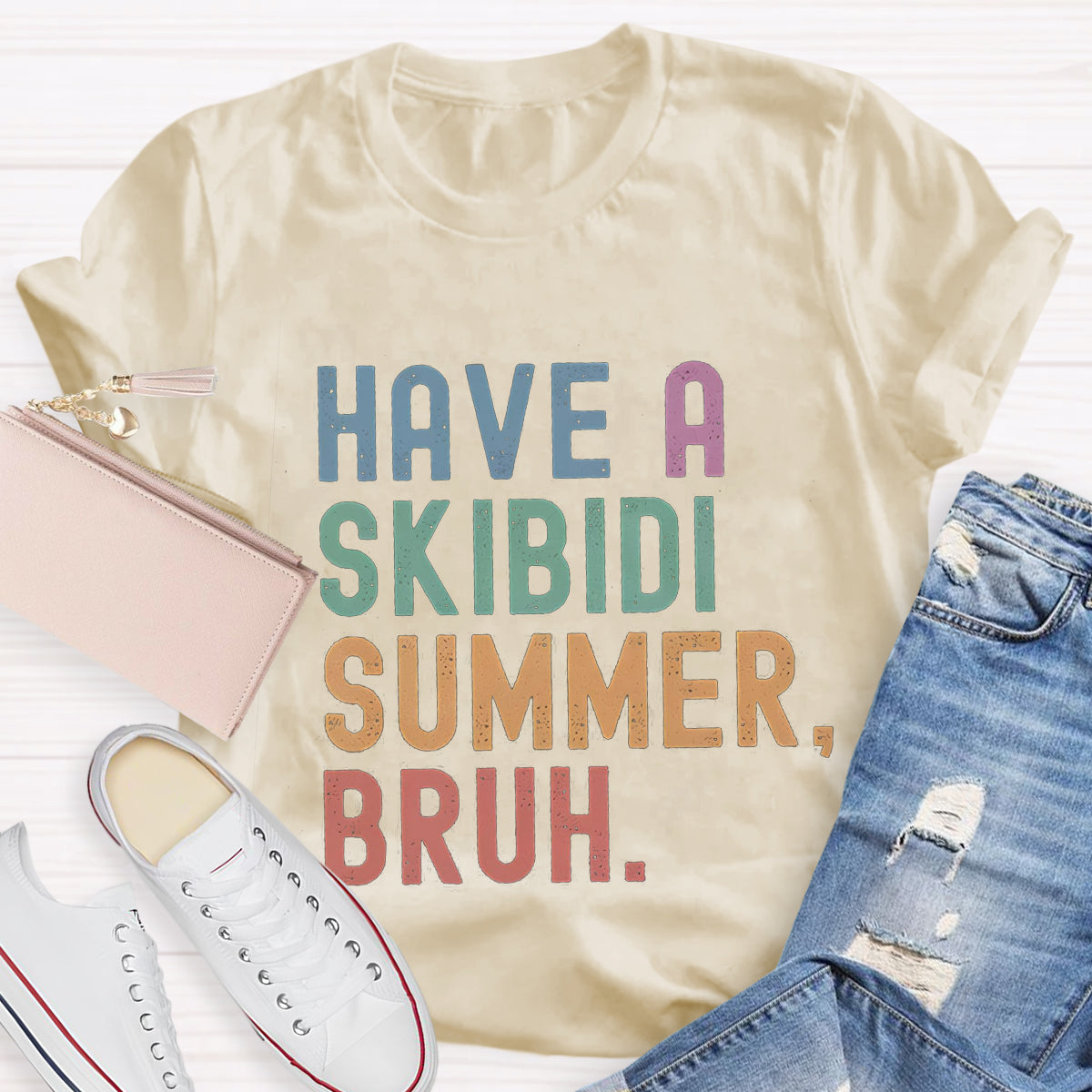 Have A Skibidi Summer Bruh Teacher T-Shirt