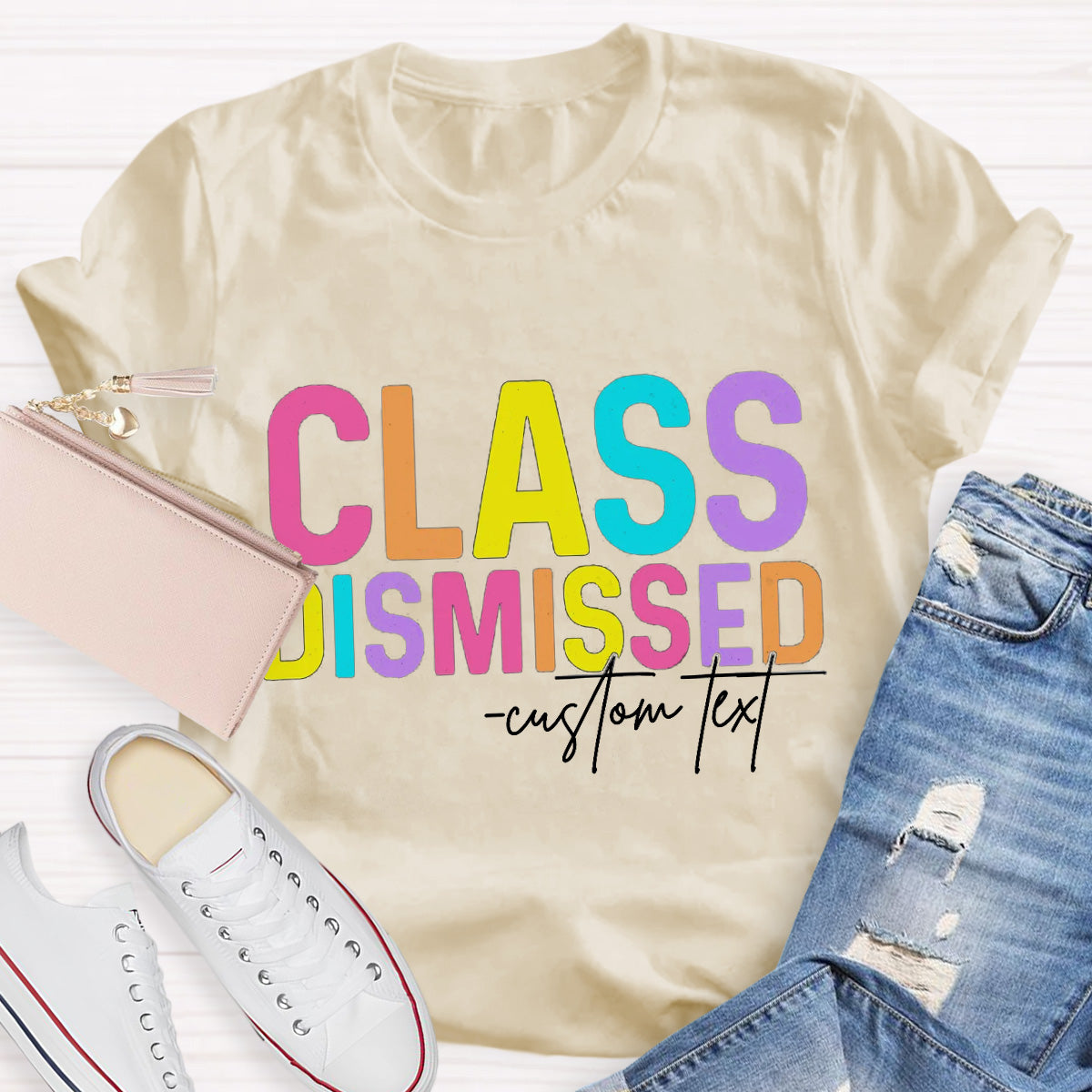 Personalized Name Class Dismissed Teacher T-Shirt