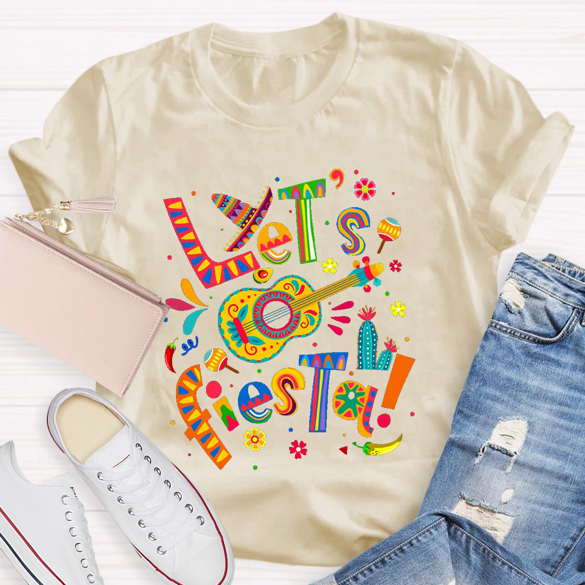 Let's Fiesta Teacher T-Shirt
