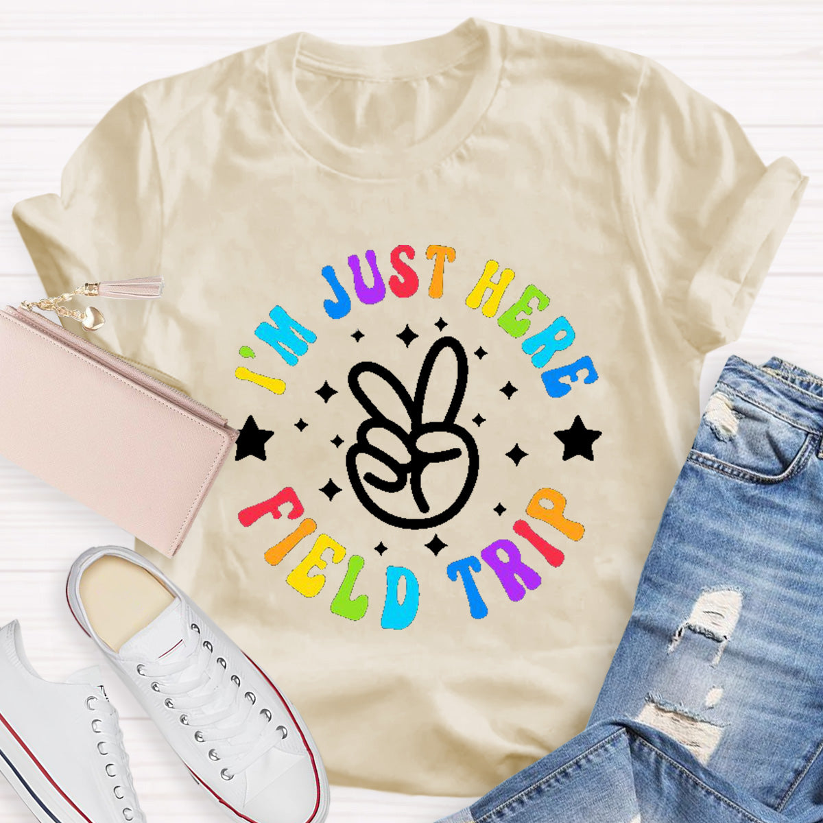I'm  Just Here Field Trip Teacher T-Shirt