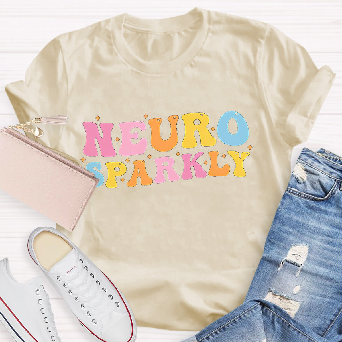 Neuro Sparkly Teacher T-Shirt
