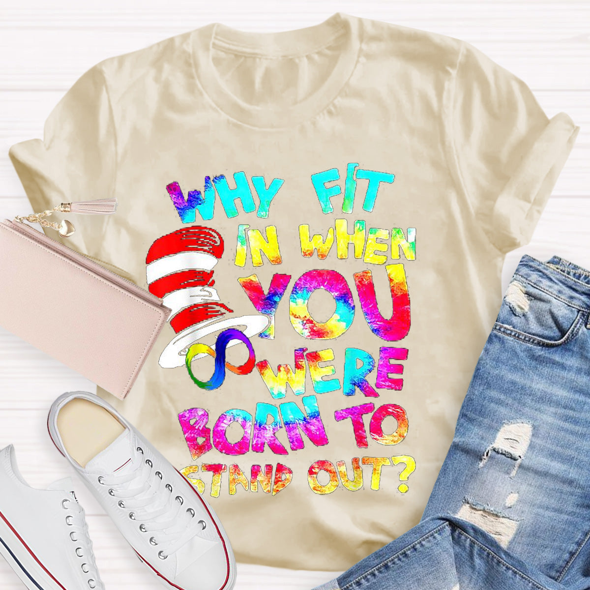 Born To Stand Out Teacher T-Shirt