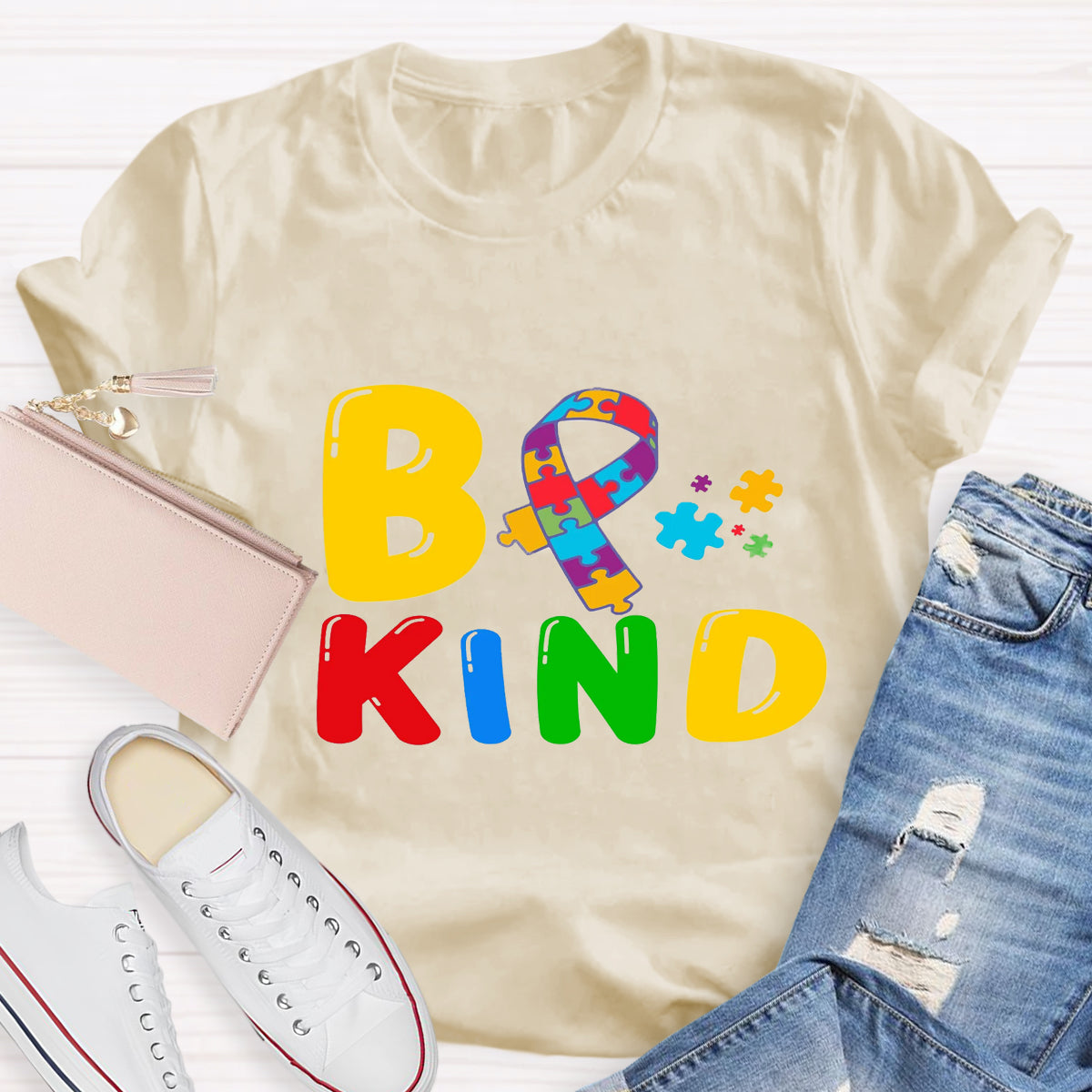Be Kind Autism Puzzle T-Shirt