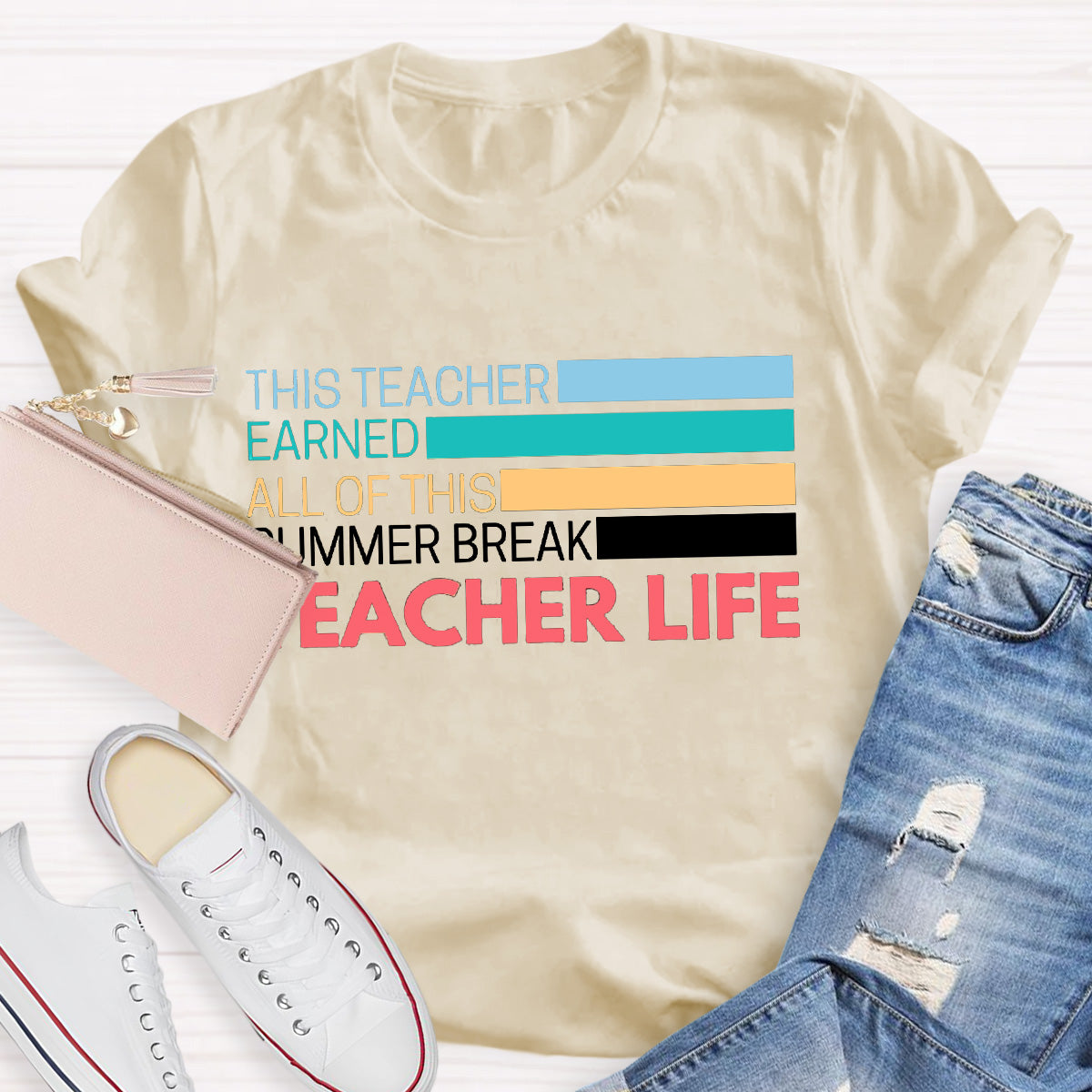 Teacher Life Summer Break Teacher T-Shirt