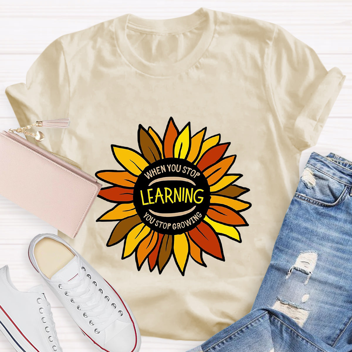 When You Stop Learning You Stop Growing T-Shirt